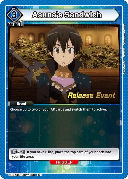 Asuna's Sandwich Card Front