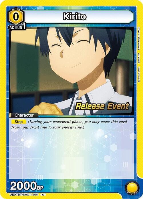 Kirito Card Front