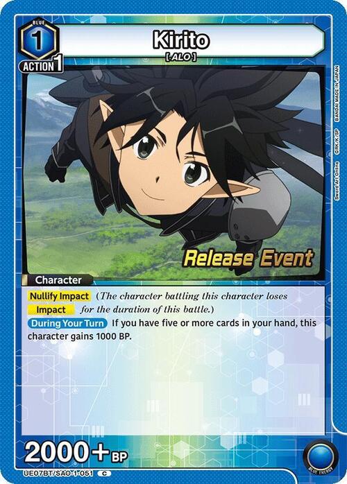 Kirito Card Front
