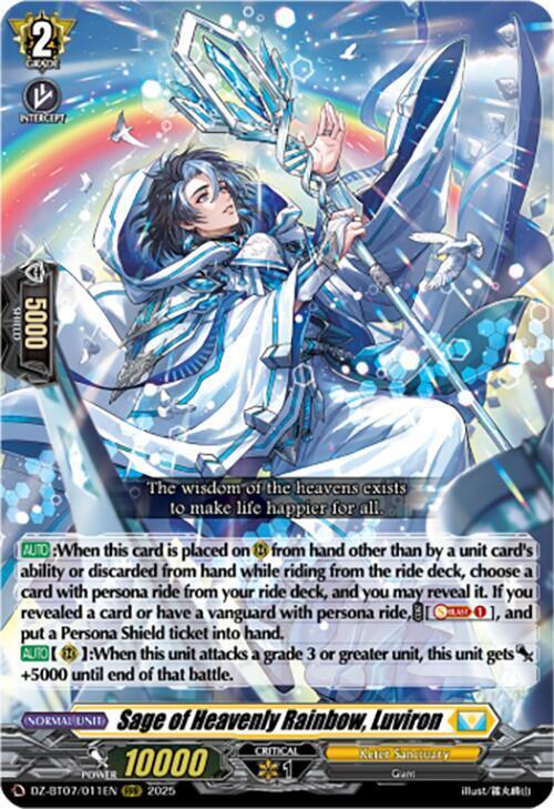 Sage of Heavenly Rainbow, Luviron Card Front