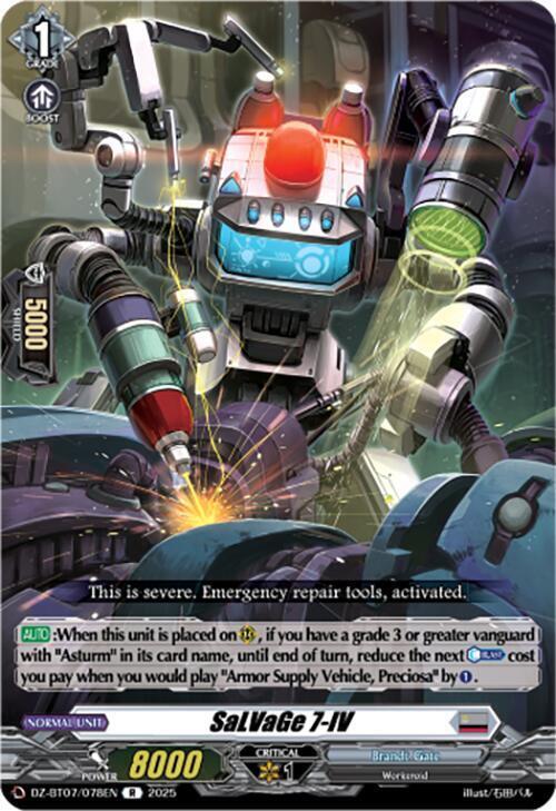 SaLVaGe 7-IV Card Front