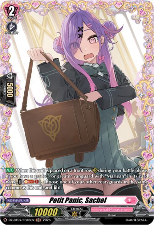 Petit Panic, Sachel Card Front