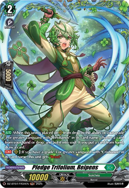 Pledge Trifolium, Reipens Card Front