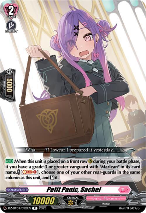 Petit Panic, Sachel Card Front