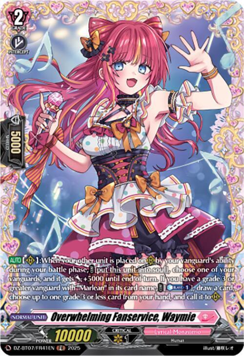 Overwhelming Fanservice, Waymie Card Front