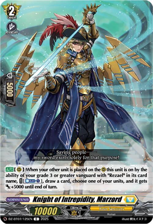 Knight of Intrepidity, Marzord Card Front