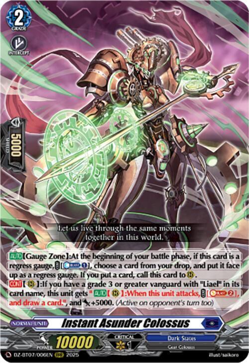 Instant Asunder Colossus Card Front