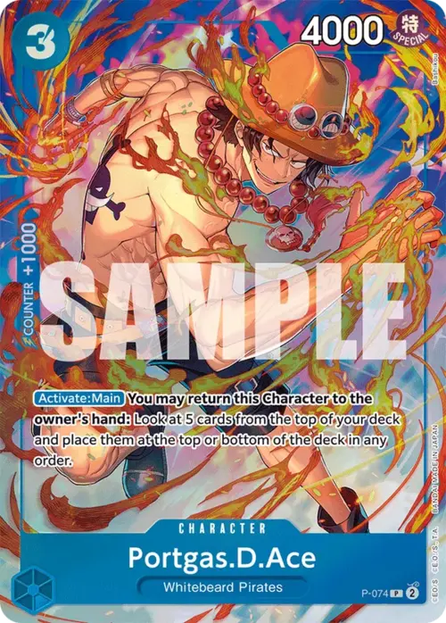 Portgas.D.Ace Card Front