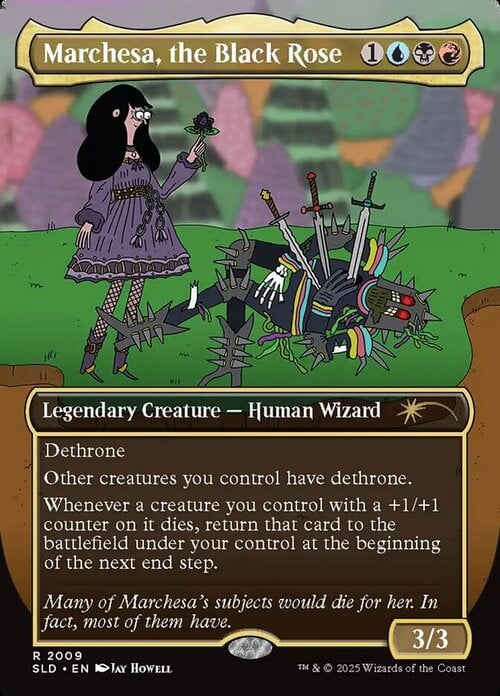 Marchesa, the Black Rose Card Front