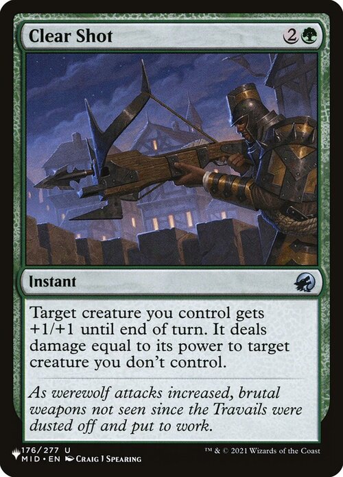 Clear Shot Card Front