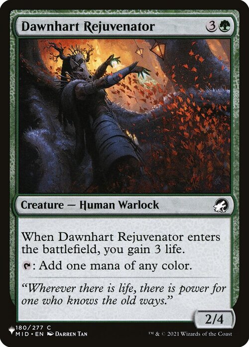 Dawnhart Rejuvenator Card Front