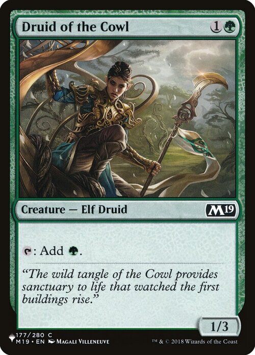 Druid of the Cowl Card Front