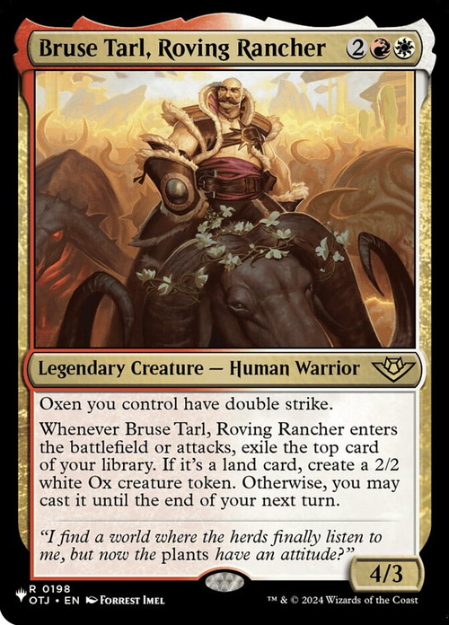 Bruse Tarl, Roving Rancher Card Front