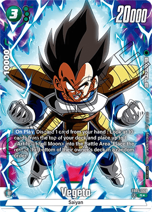 Vegeta Card Front