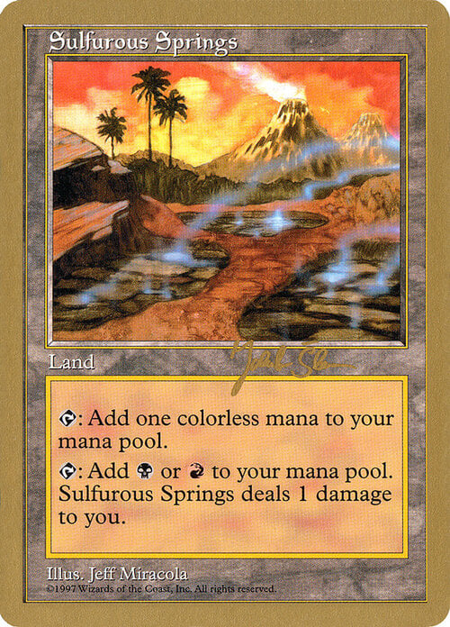 Sulfurous Springs Card Front