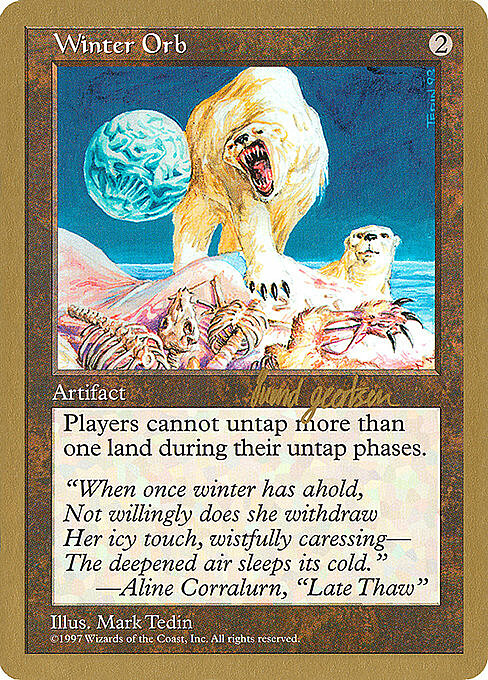 Winter Orb Card Front