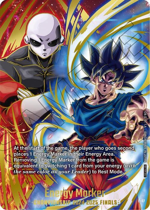 "Jiren & Son Goku" Energy Marker Card Front