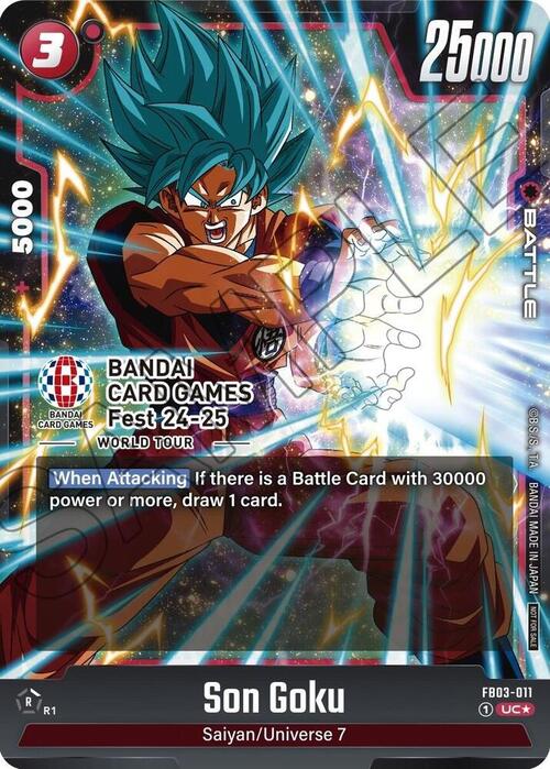 Son Goku Card Front