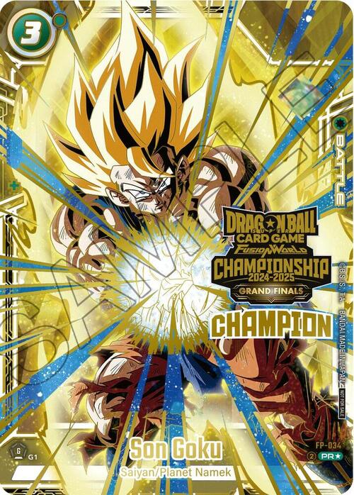 Son Goku Card Front