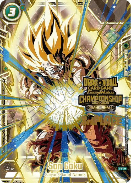 Son Goku Card Front