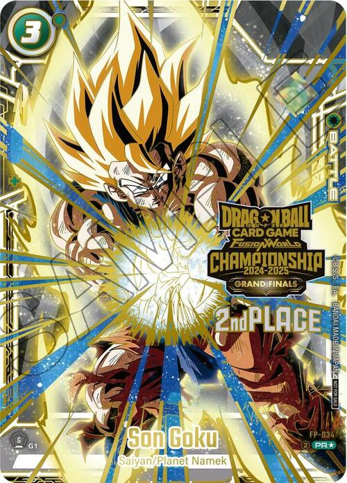 Son Goku Card Front