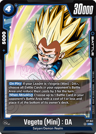 Vegeta (Mini) : DA Card Front