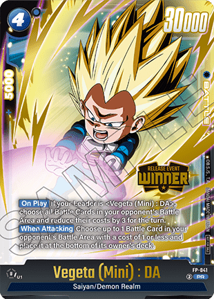 Vegeta (Mini) : DA Card Front