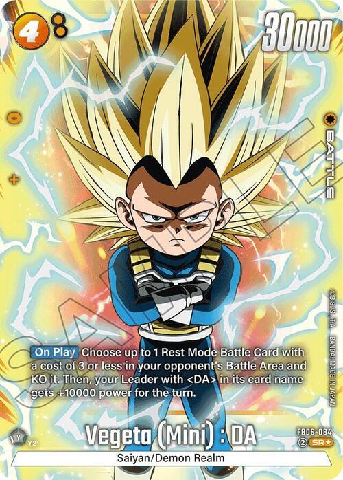 Vegeta (Mini) : DA Card Front