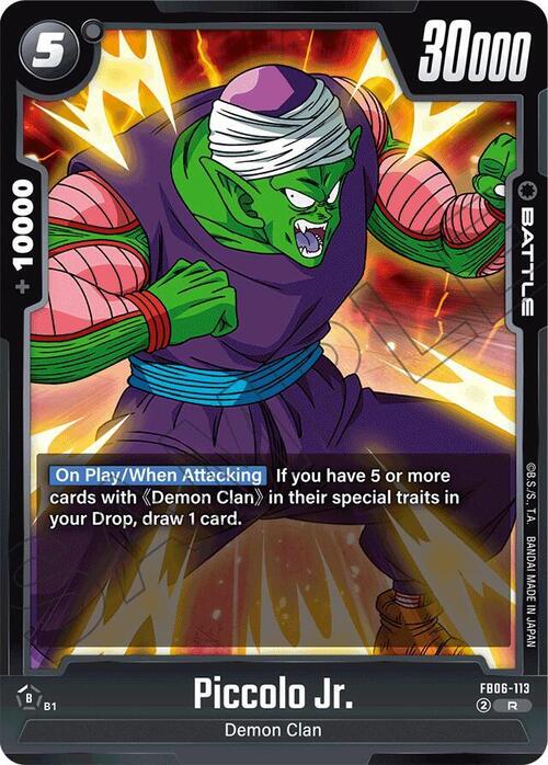 Piccolo Jr. Card Front