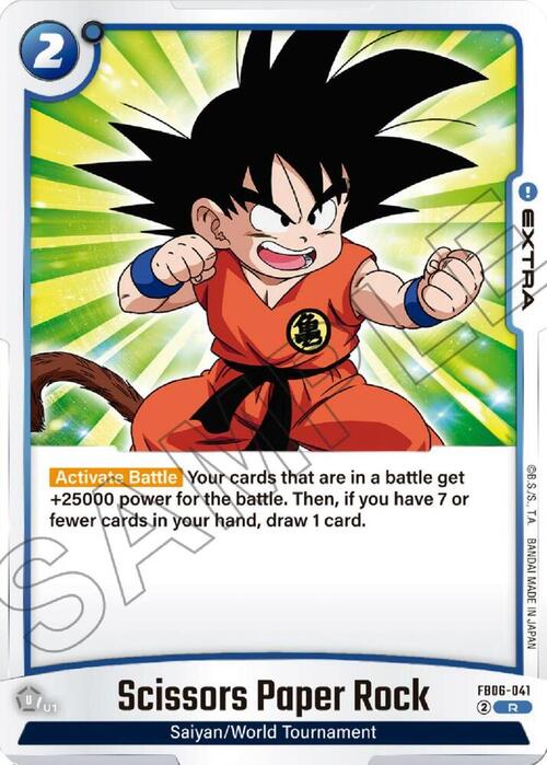 Scissors Paper Rock Card Front