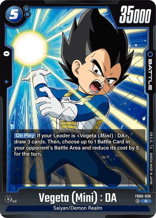 Vegeta (Mini) : DA Card Front