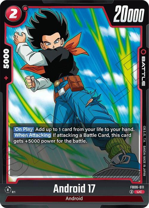 Android 17 Card Front