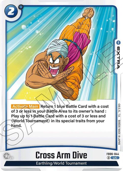 Cross Arm Dive Card Front