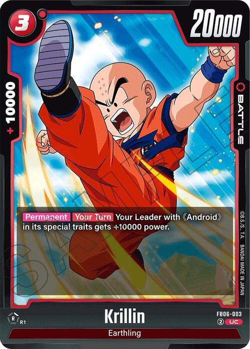 Krillin Card Front