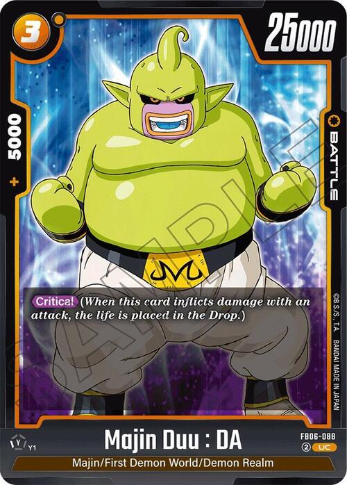 Majin Duu : DA Card Front