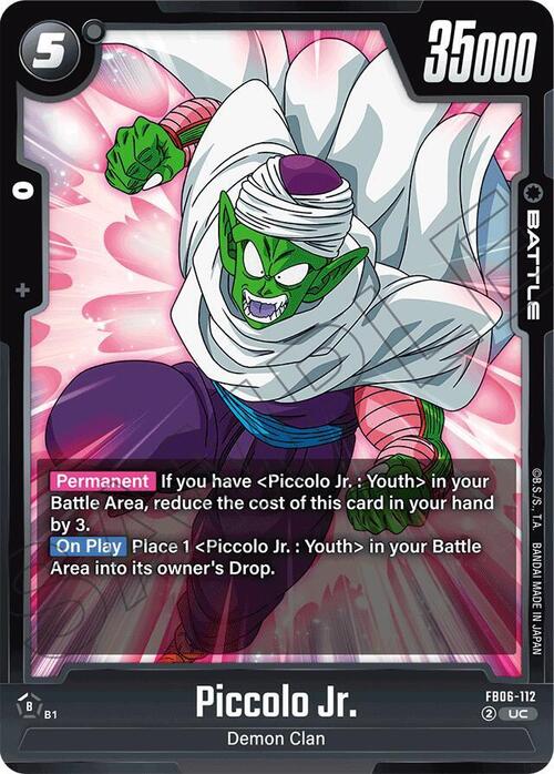Piccolo Jr. Card Front