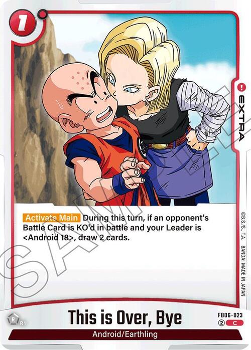 This is Over, Bye Card Front