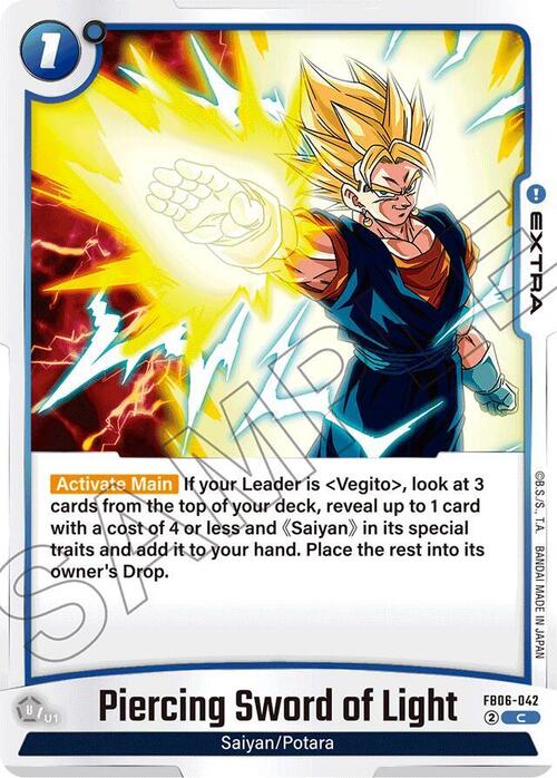 Piercing Sword of Light Card Front