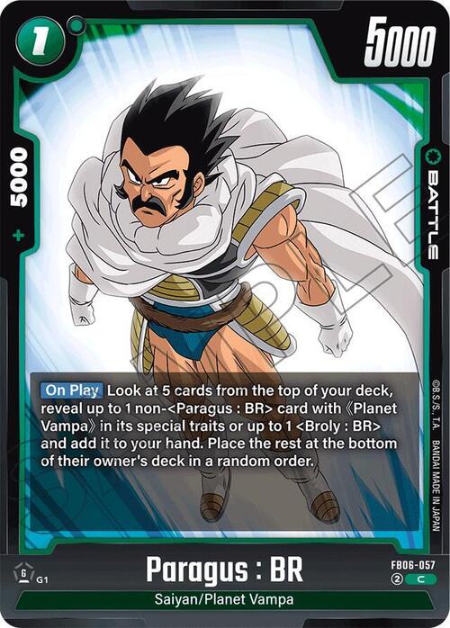 Paragus : BR Card Front