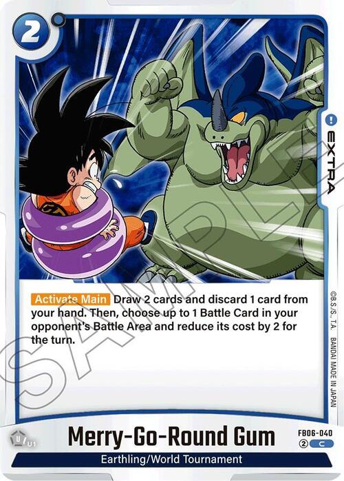 Merry-Go-Round Gum Card Front