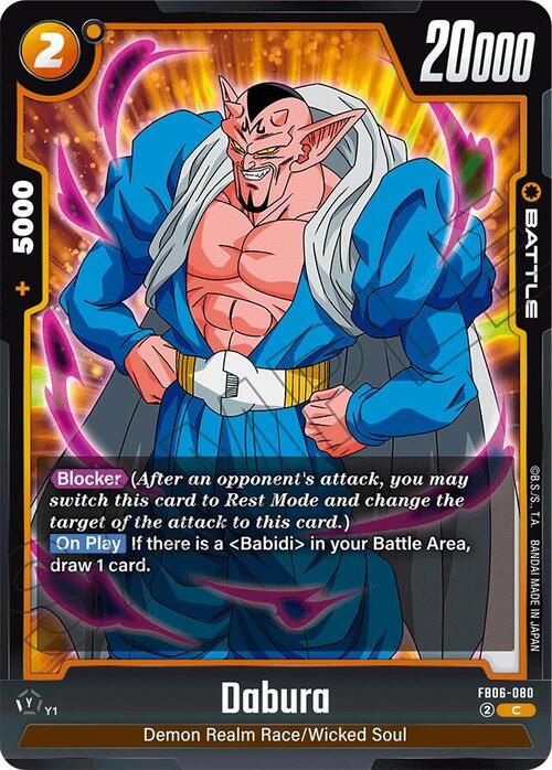 Dabura Card Front