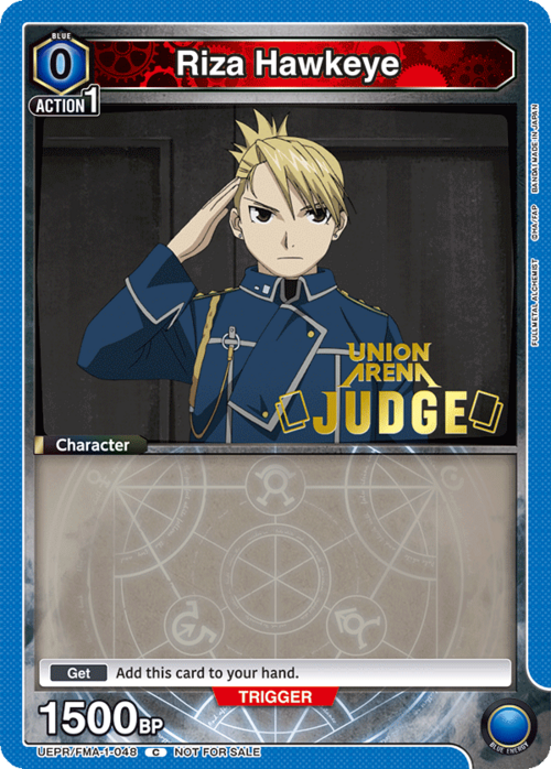 Riza Hawkeye Card Front