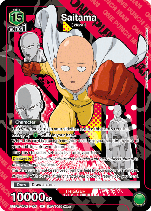 Saitama Card Front