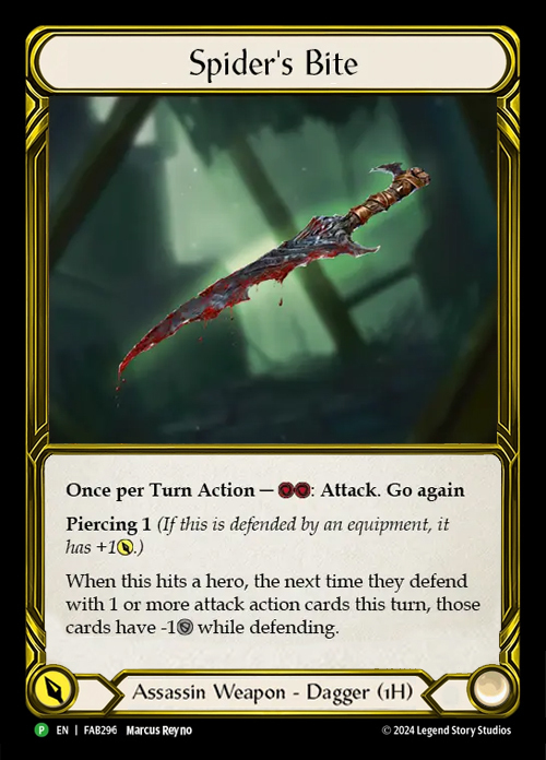 Spider's Bite Card Front