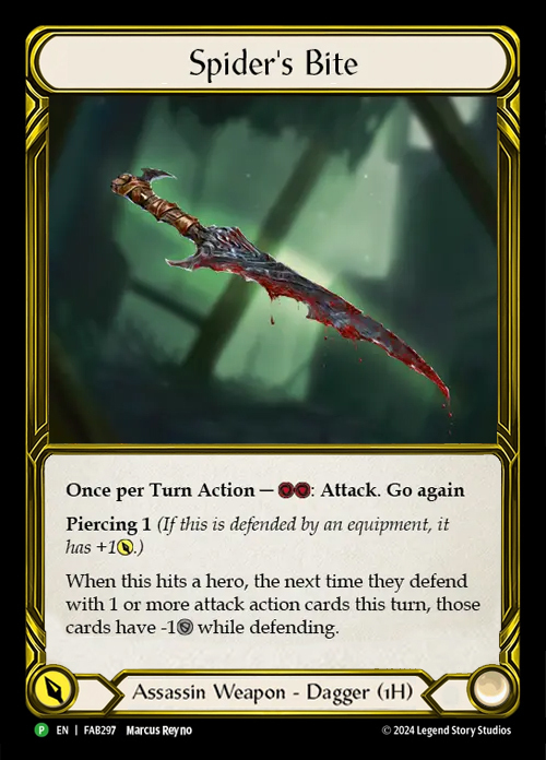 Spider's Bite Card Front