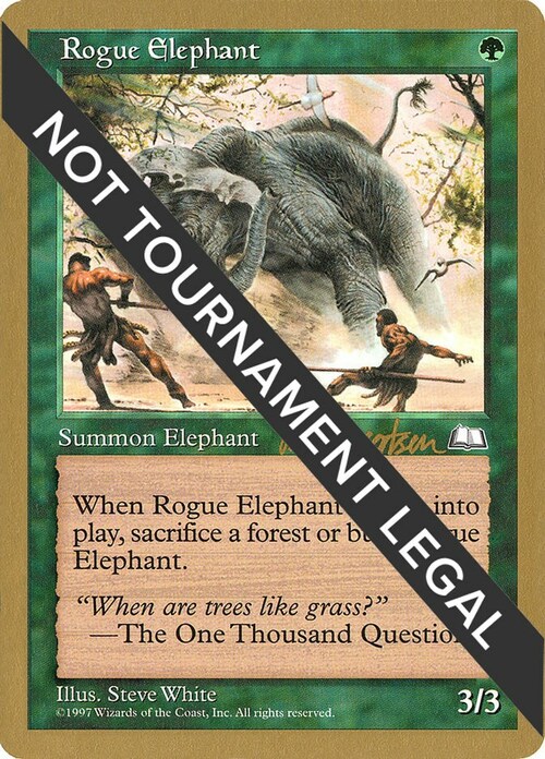 Elefante Esiliato Card Front