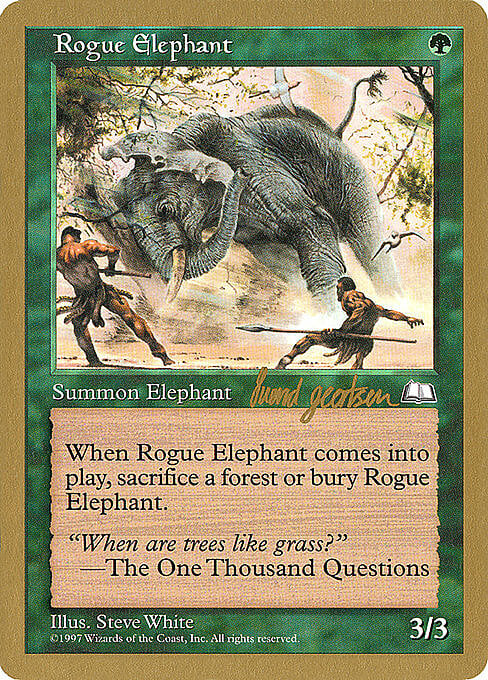 Rogue Elephant Card Front