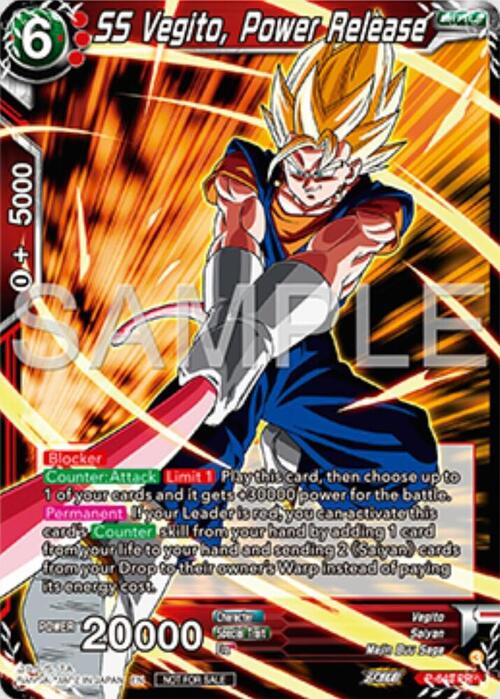 SS Vegito, Power Release Card Front