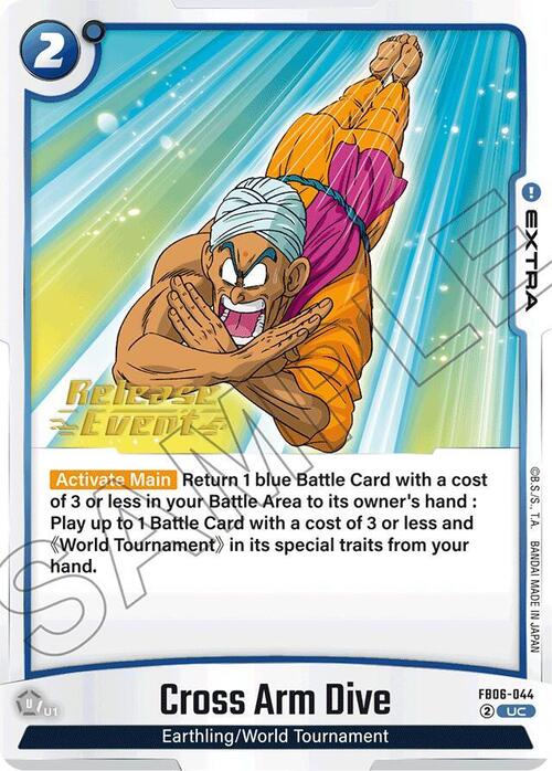 Cross Arm Dive Card Front