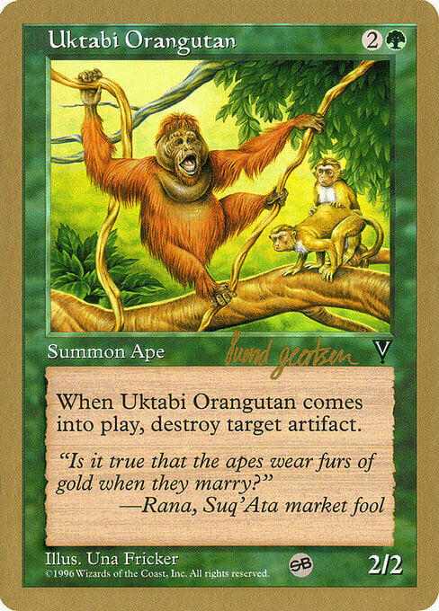 Orangután de Uktabi Frente
